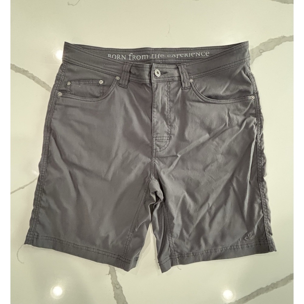 Prana Shorts Mens Size 34 Brion Performance Outdoor Hiking Climbing 5 pocket 9"
